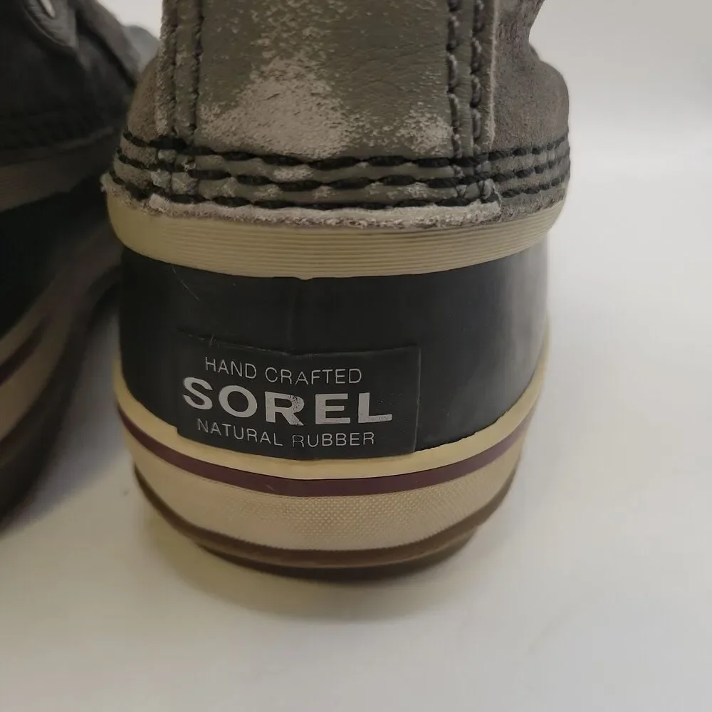 Sorel Winter Rain Suede Waterproof Boots Women 7 Gray